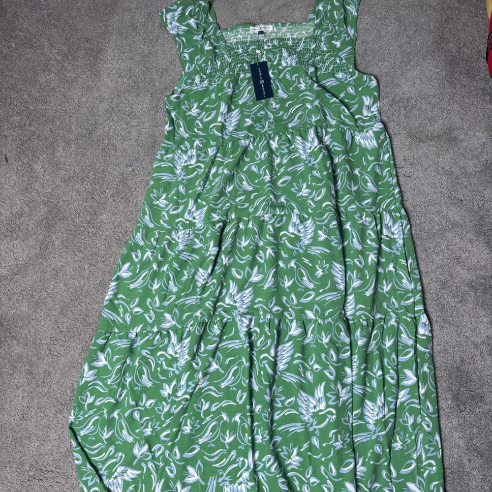 NEW Michelle Mcdowell Women's XL Fly Away With Me Pine Ellis Dress Green